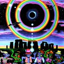 \"Eclipse Over Stonehenge\" UV-Blacklight & Glow-In-The-Dark Poster (small)